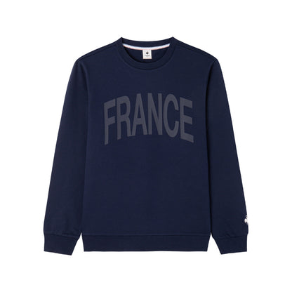 Le coq sportif trikolor to'plami sport oddiy dumaloq bo'yinli uzun yengli erkaklar sviteri