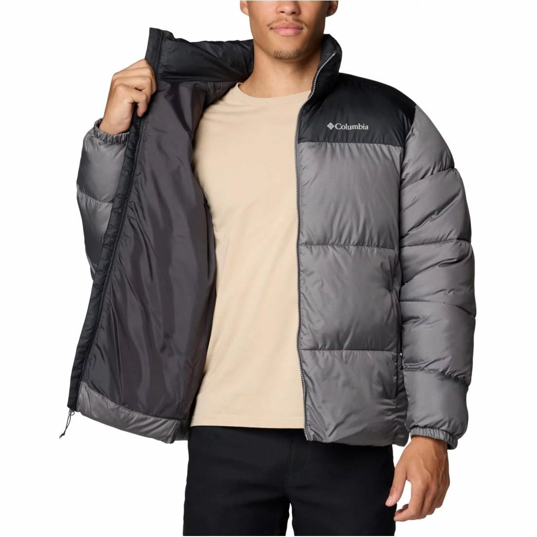 Пуховик мужской Columbia Logo Colorblock