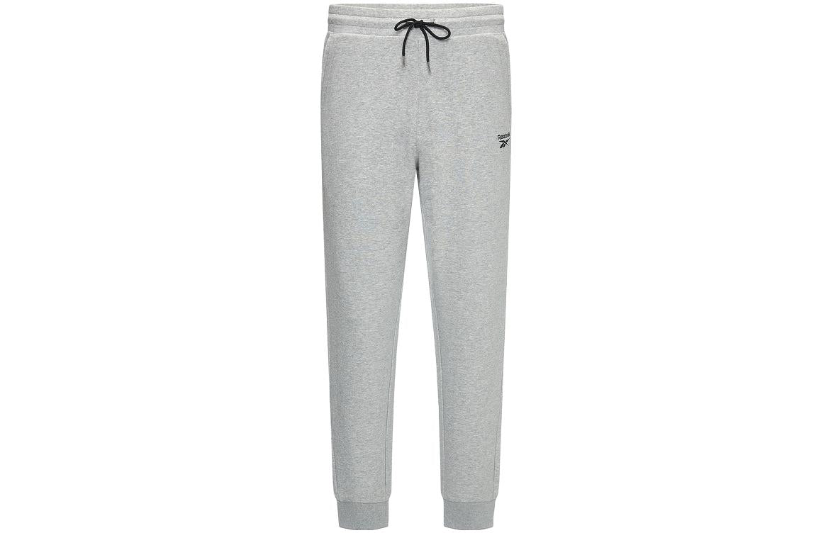 Reebok letter logotipi chizilgan trikotaj sport shimlari uniseks kulrang