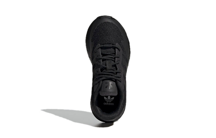 Adidas originals zx 1k износостойкая и дышащая детская повседневная обувь черного цвета средние и маленькие дети