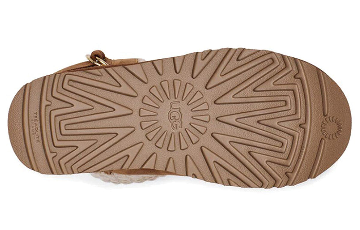 Ugg classic solene mini suede short snow boots women's chestnut brown