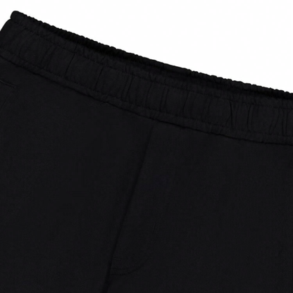 New Balans ss25 brendi logotipi bosma kundalik qulaylikdagi trikotaj sport shimlari qora erkaklar uchun