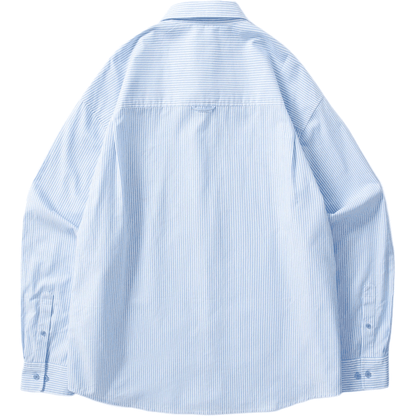 Рубашка Gap Long Sleeve Logo Stripe Shirt - Boxette Shop