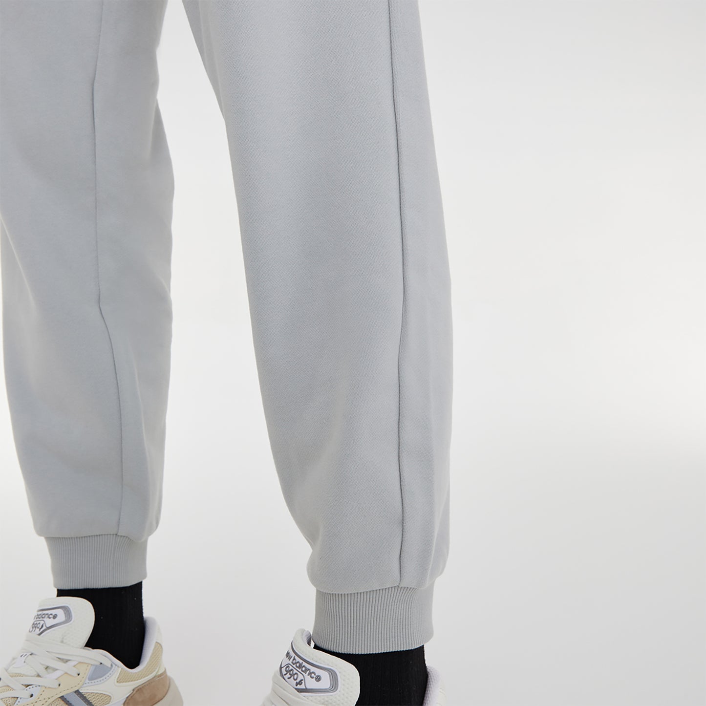 New Balance To'q rangli o'rta bel torli trikotaj sport shimlari Moda Uniseks shimlar Kulrang