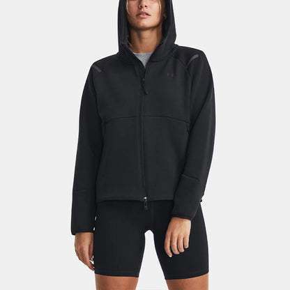 Under armour andromeda solid zip hooded jacket women's black