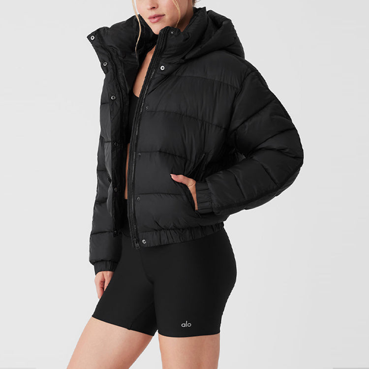 Пуховик женский Alo Yoga Striped Detachable Hood