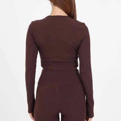 Спортивный лонгслив женский Adidas Originals clover essentials rib - Boxette Shop