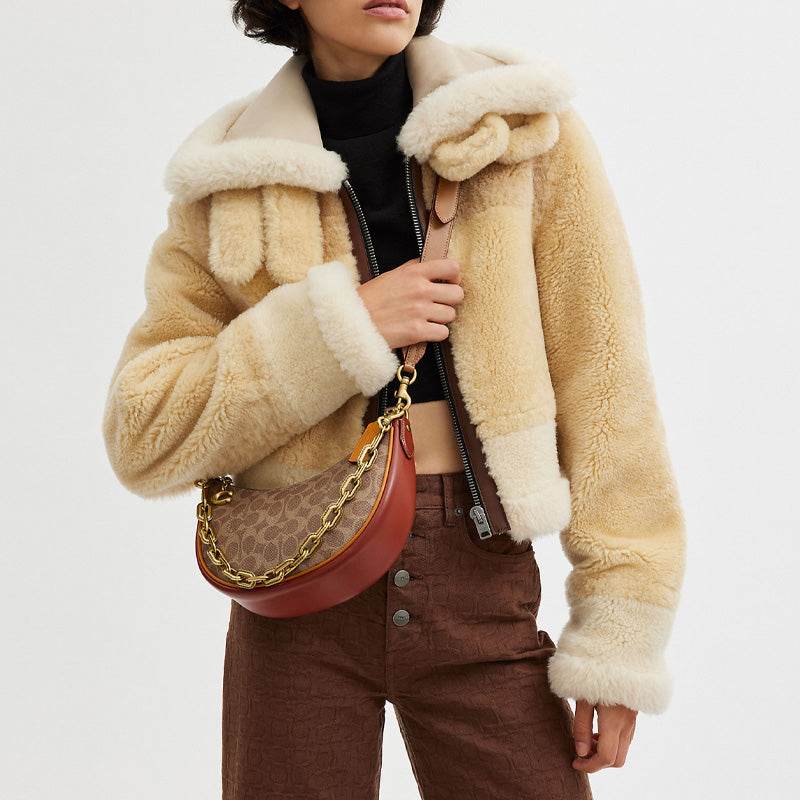 Сумка женская Coach Mira 24 Letter Print Coated Canvas - Boxette Shop