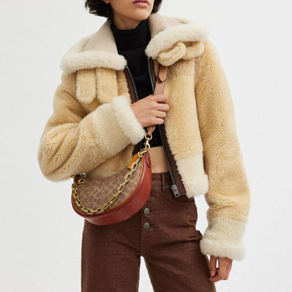 Сумка женская Coach Mira 24 Letter Print Coated Canvas - Boxette Shop