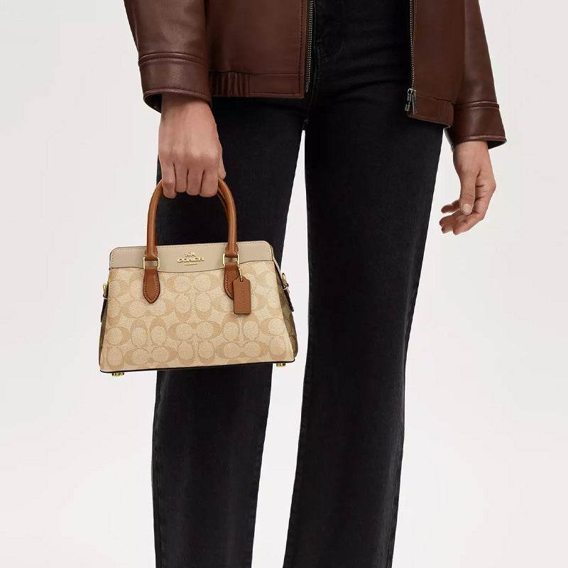 Сумка женская Coach Darcie 26 Logo Colour Blocking Canvas - Boxette Shop