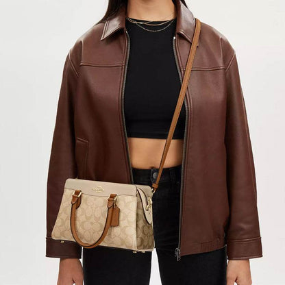 Сумка женская Coach Darcie 26 Logo Colour Blocking Canvas - Boxette Shop