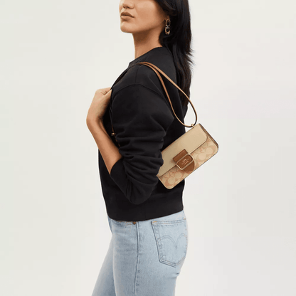 Сумка женская Coach Morgan 20 Logo Print Coated Canvas - Boxette Shop