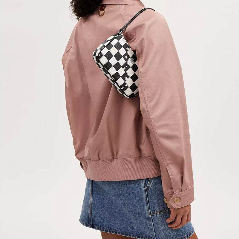 Сумка женская Coach Nolita 19 Checkerboard Print Coated - Boxette Shop