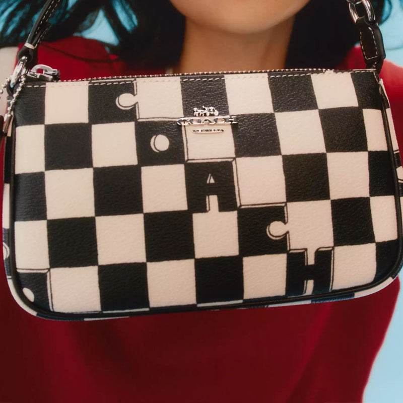Сумка женская Coach Nolita 19 Checkerboard Print Coated - Boxette Shop