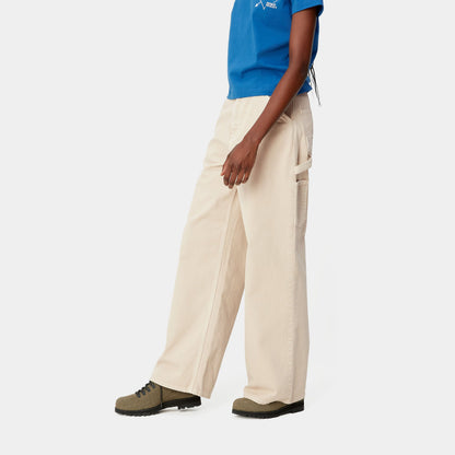 Carhartt wip w' jens shim bo'shashgan tekis baland belli shimlar oddiy ayollar shimlari bej