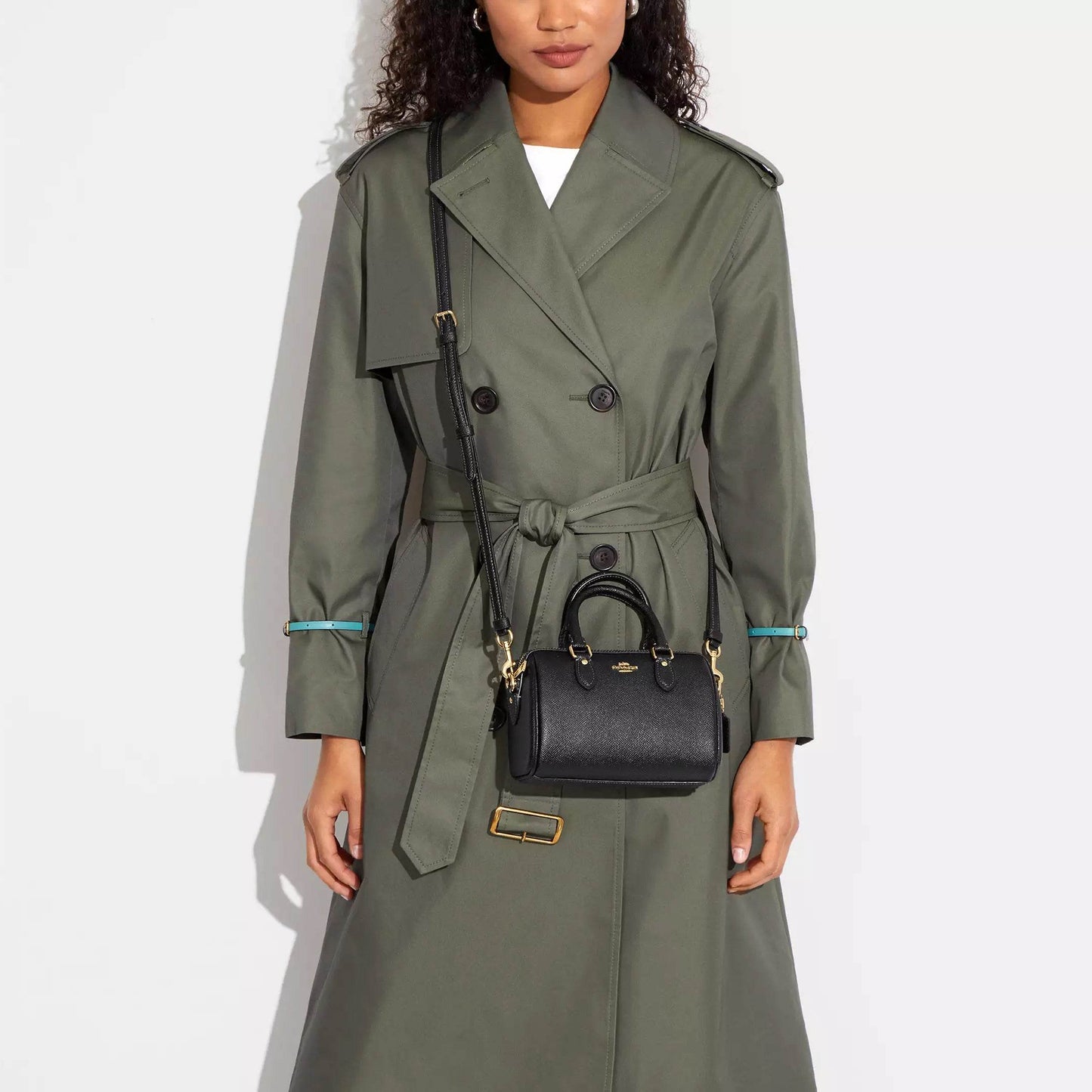 Сумка женская Coach Rowan 18 Metal Logo Zip Closure - Boxette Shop