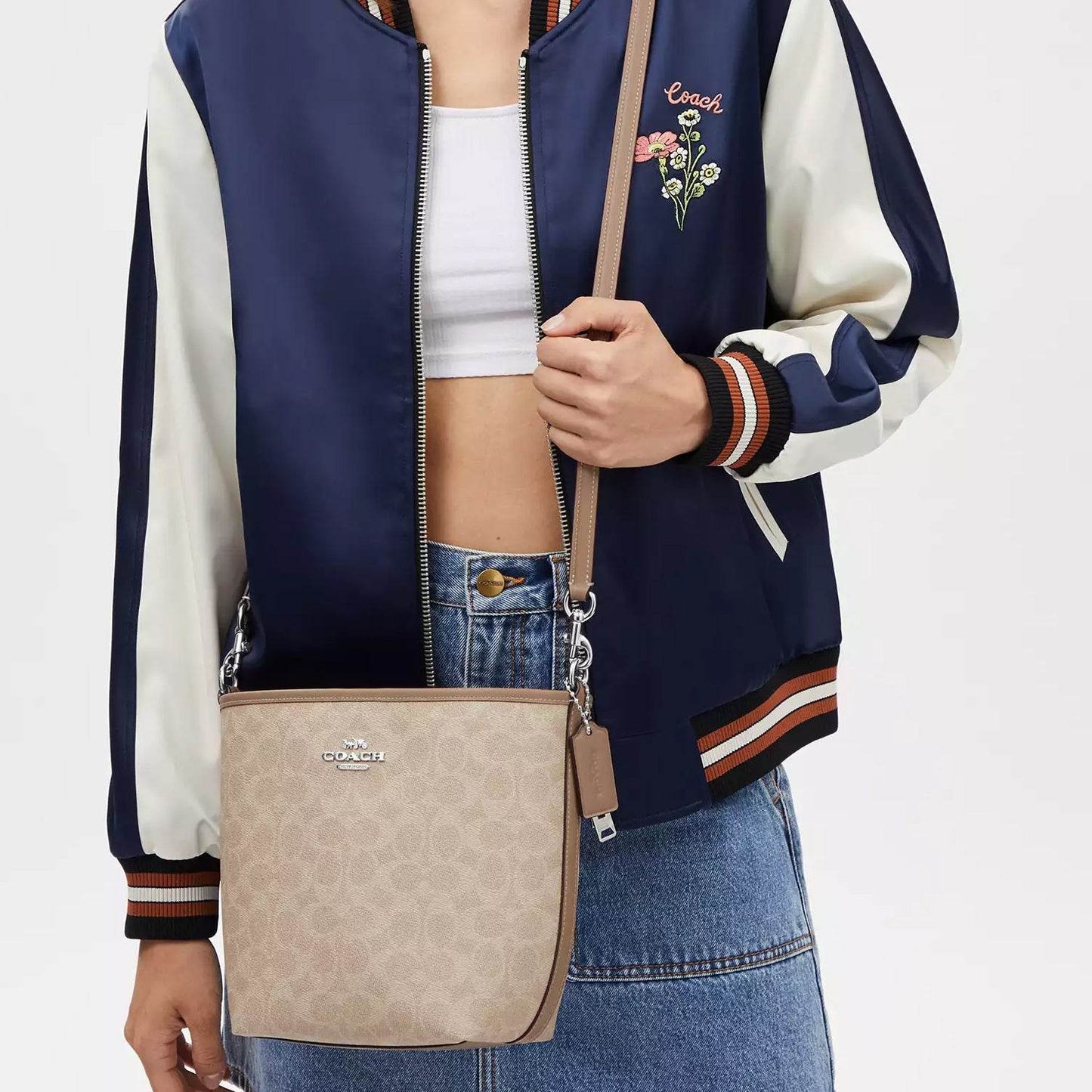 Сумка женская Coach City 17 Old Flower Full Print - Boxette Shop