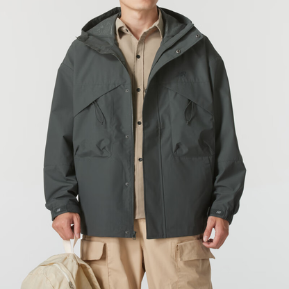 New Balance Fitness Training Erkaklar va ayollar uchun qulay nafas oladigan kundalik kurtka, antrasit qora