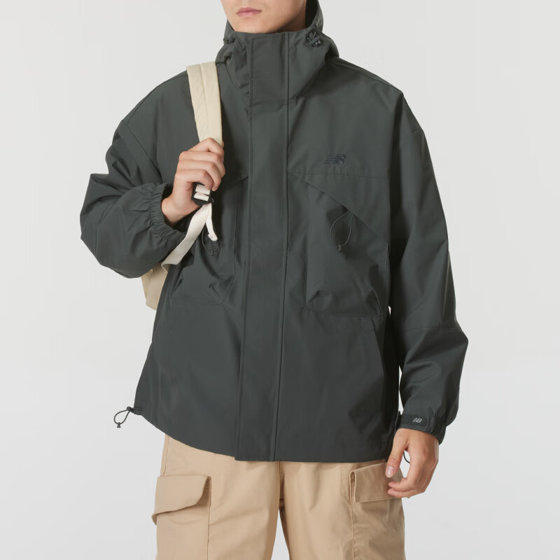 New Balance Fitness Training Erkaklar va ayollar uchun qulay nafas oladigan kundalik kurtka, antrasit qora