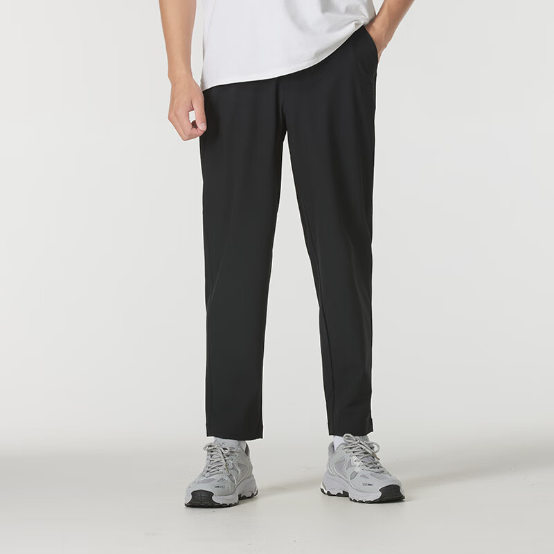 New Balance Running Fitness Training Qulay nafas oladigan erkaklar uchun qora yugurish shimi