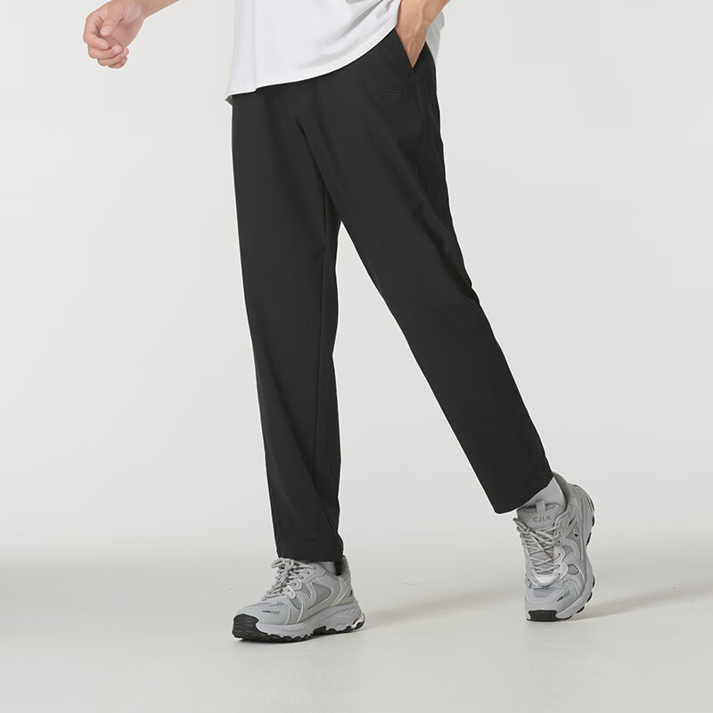 New Balance Running Fitness Training Qulay nafas oladigan erkaklar uchun qora yugurish shimi