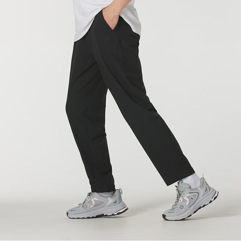 New Balance Running Fitness Training Qulay nafas oladigan erkaklar uchun qora yugurish shimi