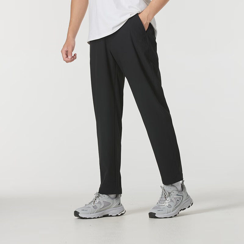 New Balance Running Fitness Training Qulay nafas oladigan erkaklar uchun qora yugurish shimi