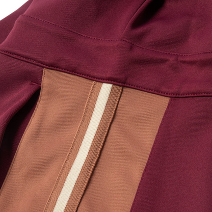 Jordan ss23 nozik tekis tasodifiy baland bo'yinli ayollar qizil kostyumi