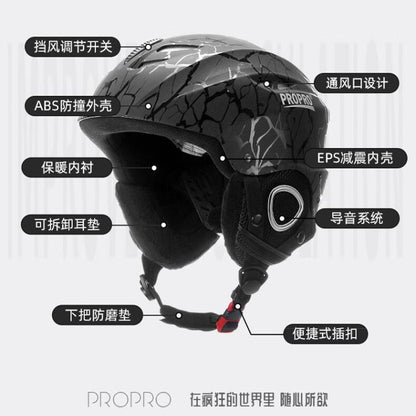 Горнолыжный шлем и очки Propro