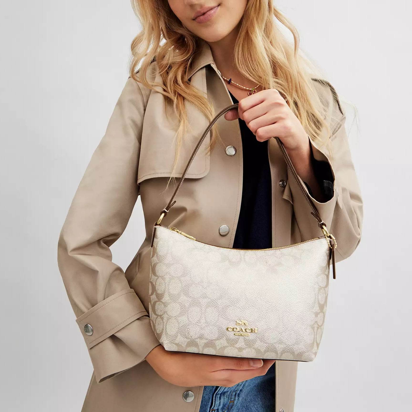 Сумка женская Coach Signature Zip Top 20 - Boxette Shop