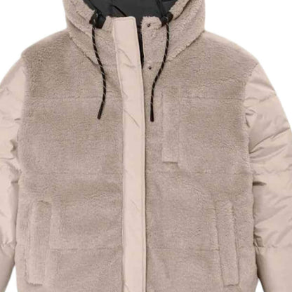 Ugg с капюшоном обратимый сплошной цвет молнии с длинным рукавом куртка куртка женская черная