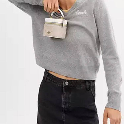 Сумка женская Coach Ava 11 Logo Coated Canvas S - Boxette Shop