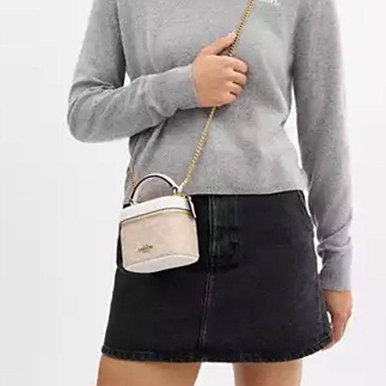 Сумка женская Coach Ava 11 Logo Coated Canvas S - Boxette Shop