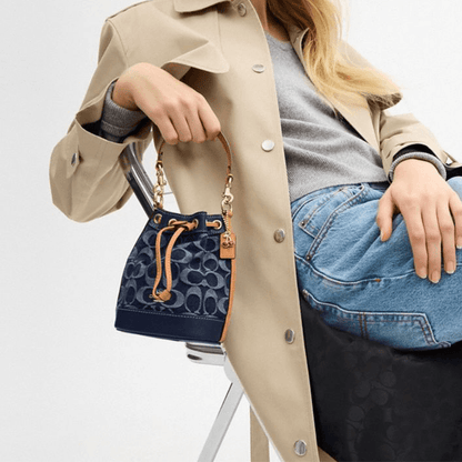 Сумка женская Coach Signature 14 Classic Logo Removable Strap - Boxette Shop