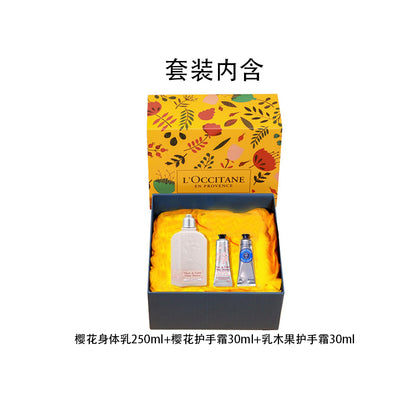 Loccitane подарочный набор кремов для рук с цветочным ароматом 3шт