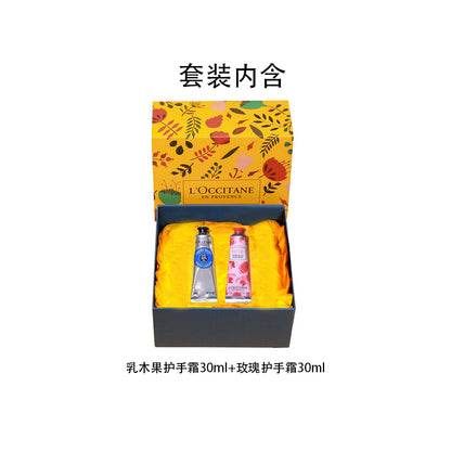 Loccitane подарочный набор кремов для рук с цветочным ароматом 3шт