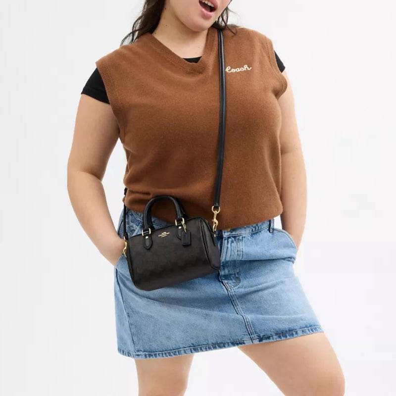 Сумка женская Coach Rowan 18 Classic Old Flower Print - Boxette Shop