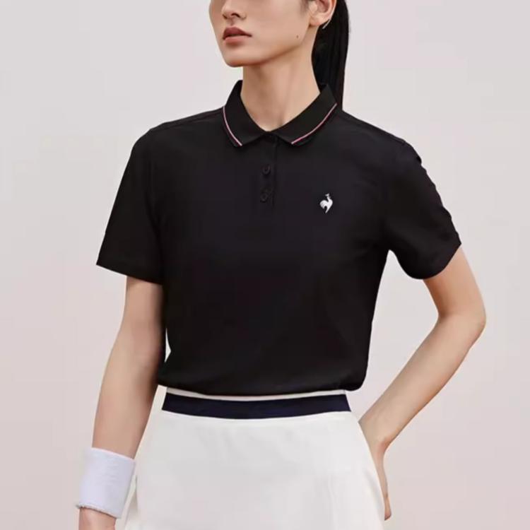 Le coq le coq sportif brendi logotipi tasodifiy sport polo ko'ylagi qisqa yengli ayollar