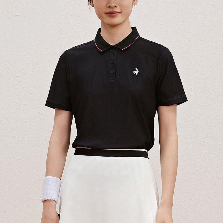 Le coq le coq sportif brendi logotipi tasodifiy sport polo ko'ylagi qisqa yengli ayollar
