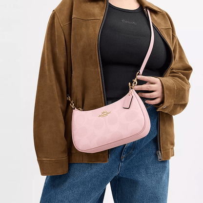 Сумка женская Coach Teri 25 Logo Print Faux Leather - Boxette Shop