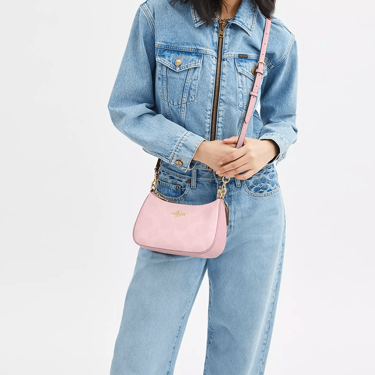 Сумка женская Coach Teri 25 Logo Print Faux Leather - Boxette Shop