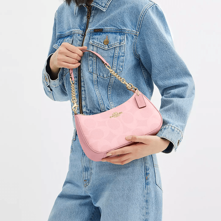 Сумка женская Coach Teri 25 Logo Print Faux Leather - Boxette Shop