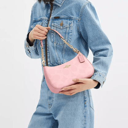 Сумка женская Coach Teri 25 Logo Print Faux Leather - Boxette Shop