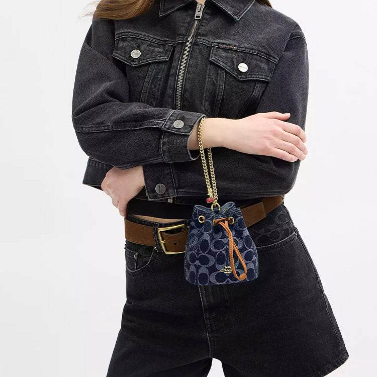 Сумка женская Coach Drawstring 12 Brand Logo Closure - Boxette Shop