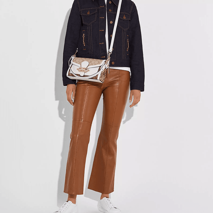 Сумка женская Coach Jade 26 Patchwork Canvas Leather - Boxette Shop