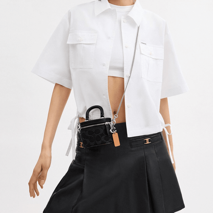 Сумка женская Coach Trail 12 Zip Closure Signature - Boxette Shop