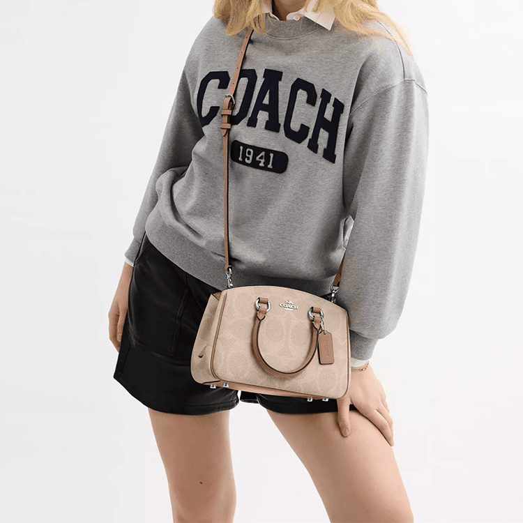 Сумка женская Coach Savannah 29 Logo Print Strap Adjustable - Boxette Shop