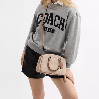 Сумка женская Coach Savannah 29 Logo Print Strap Adjustable - Boxette Shop