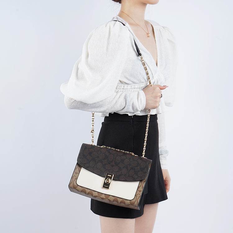 Сумка женская Coach Lane 26 Colour Block Chain Coated - Boxette Shop