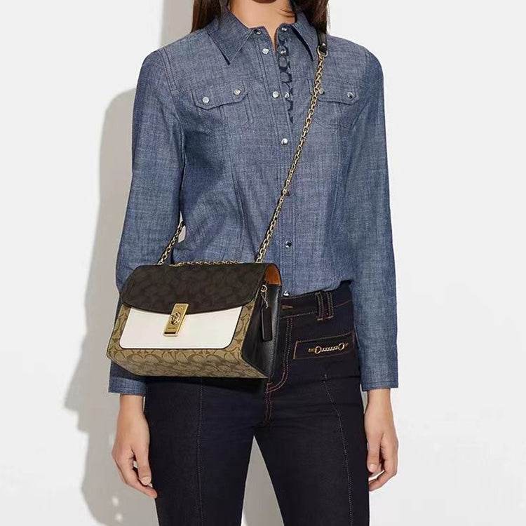 Сумка женская Coach Lane 26 Colour Block Chain Coated - Boxette Shop